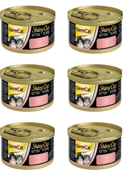 Shinycat Tavuk Etli Yavru Kedi Konsevesi 6X70 gr