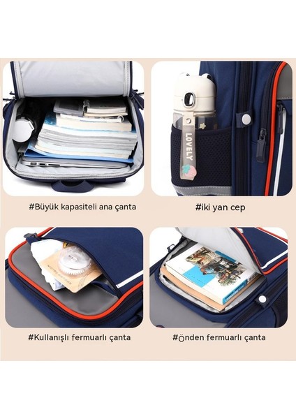 Ilkokul Öğrencilerinin Okul Tek Parça Yük Azaltıcı Sırt Hafif Erkek ve Kız Çocuk Karikatür Sevimli Sırt Çantası (Yurt Dışından) fiyatları