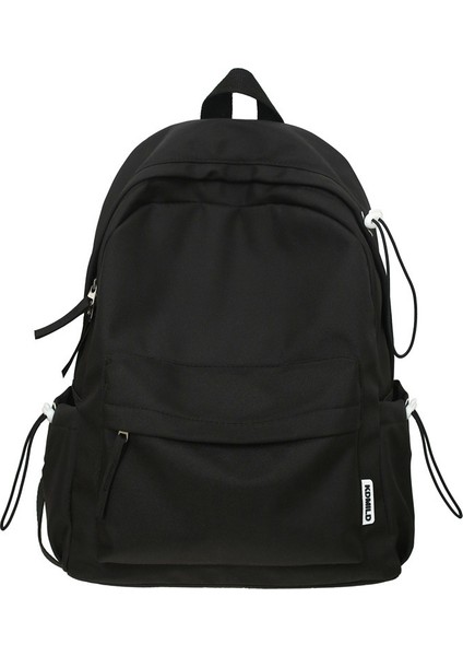 Tatlı Yumuşak Kız Düz Renk Büyük Kapasiteli Öğrenci Okul Üniversite Öğrencisi Sırt Kadın Çantası (Yurt Dışından)