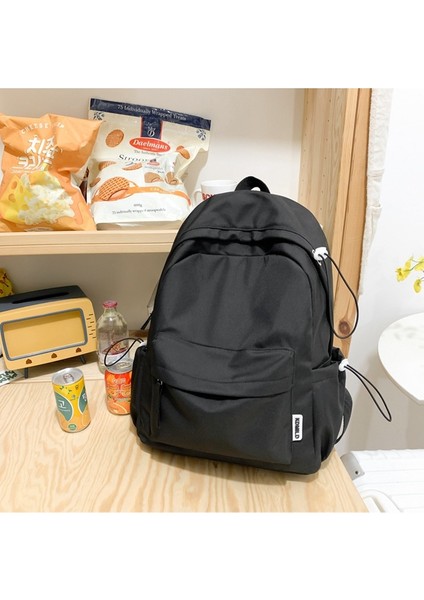 Tatlı Yumuşak Kız Düz Renk Büyük Kapasiteli Öğrenci Okul Üniversite Öğrencisi Sırt Kadın Çantası (Yurt Dışından) fiyatları