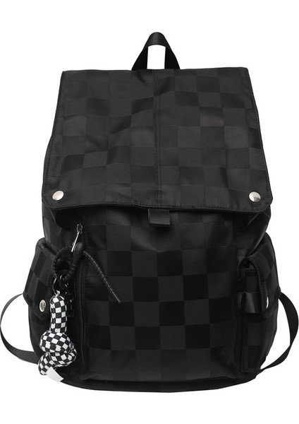 Kampüsteki Lise Öğrencileri Için Flip-Top Öğrenci Bilgisayar Okul Erkek Büyük Kapasiteli Dama Tahtası Sırt Çantası (Yurt Dışından)