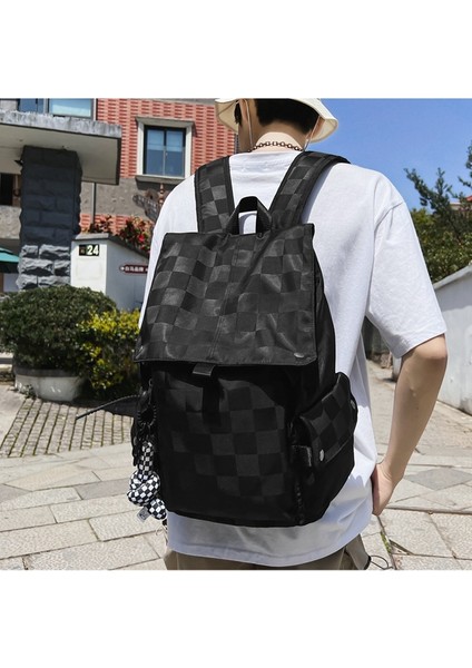 Kampüsteki Lise Öğrencileri Için Flip-Top Öğrenci Bilgisayar Okul Erkek Büyük Kapasiteli Dama Tahtası Sırt Çantası (Yurt Dışından) fiyatları