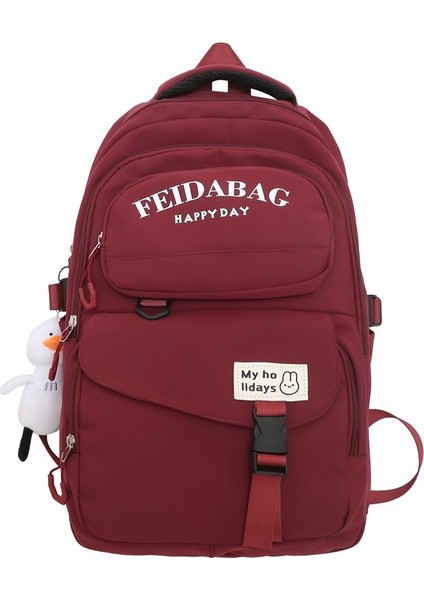 Okul Kız Ortaokul Lisesi Sırt Üniversite Öğrencisi Çift Omuz Çantası (Yurt Dışından)