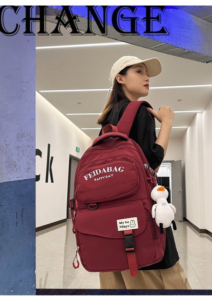 Okul Kız Ortaokul Lisesi Sırt Üniversite Öğrencisi Çift Omuz Çantası (Yurt Dışından) modelleri