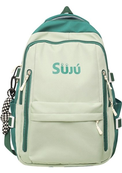 Kontrast Renk Moda Sırt Erkek Büyük Kapasiteli Lise Öğrencisi Okul Moda Ekleme Üniversite Öğrencisi Çift Sırt Çantası (Yurt Dışından)