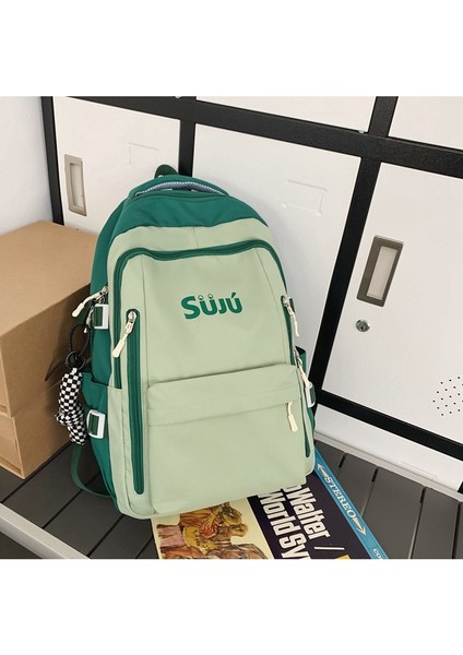 Kontrast Renk Moda Sırt Erkek Büyük Kapasiteli Lise Öğrencisi Okul Moda Ekleme Üniversite Öğrencisi Çift Sırt Çantası (Yurt Dışından) fiyatları