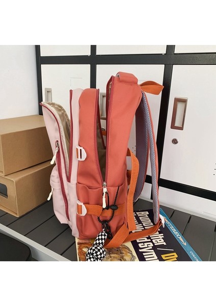 Kontrast Renk Moda Sırt Erkek Büyük Kapasiteli Lise Öğrencisi Okul Moda Ekleme Üniversite Öğrencisi Çift Sırt Çantası (Yurt Dışından) fiyatları