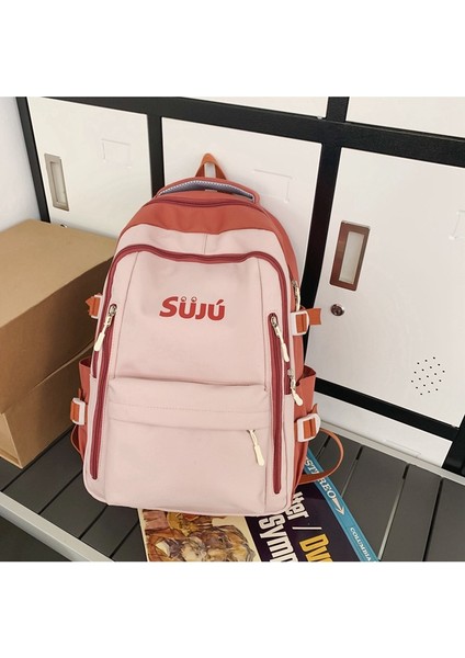 Kontrast Renk Moda Sırt Erkek Büyük Kapasiteli Lise Öğrencisi Okul Moda Ekleme Üniversite Öğrencisi Çift Sırt Çantası (Yurt Dışından) fırsatları