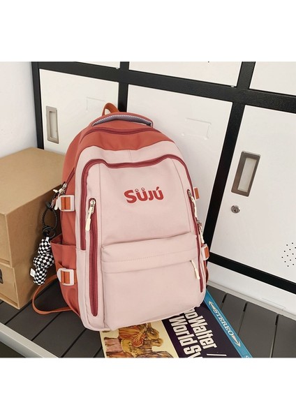 Kontrast Renk Moda Sırt Erkek Büyük Kapasiteli Lise Öğrencisi Okul Moda Ekleme Üniversite Öğrencisi Çift Sırt Çantası (Yurt Dışından) indirimleri