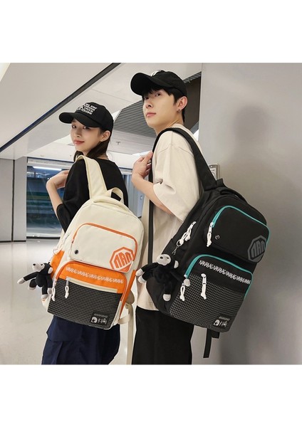 Moda Kadın Hafif Moda Marka Sırt Renk Kontrastı Okul Erkek Ortaokul Öğrencisi Lise Öğrencisi Niş Tasarım Sırt Çantası (Yurt Dışından) modelleri