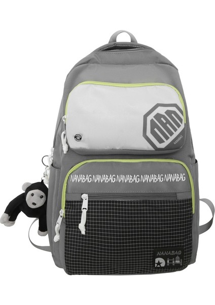 Moda Kadın Hafif Moda Marka Sırt Renk Kontrastı Okul Erkek Ortaokul Öğrencisi Lise Öğrencisi Niş Tasarım Sırt Çantası (Yurt Dışından)