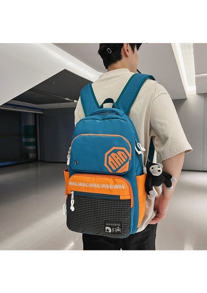 Moda Kadın Hafif Moda Marka Sırt Renk Kontrastı Okul Erkek Ortaokul Öğrencisi Lise Öğrencisi Niş Tasarım Sırt Çantası (Yurt Dışından) modelleri