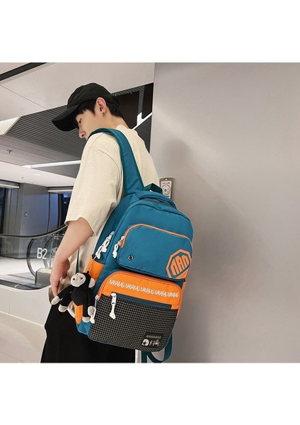Moda Kadın Hafif Moda Marka Sırt Renk Kontrastı Okul Erkek Ortaokul Öğrencisi Lise Öğrencisi Niş Tasarım Sırt Çantası (Yurt Dışından) fırsatları