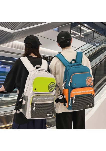 Moda Kadın Hafif Moda Marka Sırt Renk Kontrastı Okul Erkek Ortaokul Öğrencisi Lise Öğrencisi Niş Tasarım Sırt Çantası (Yurt Dışından) indirimleri