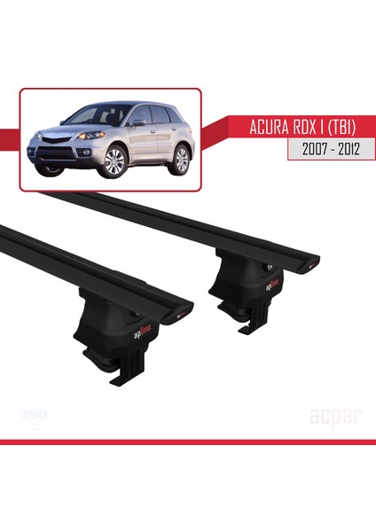 Acura Rdx I (Tb1) 2007-2012 Arası ile Uyumlu Ace-4 Ara Atkı Tavan Barı Siyah modelleri