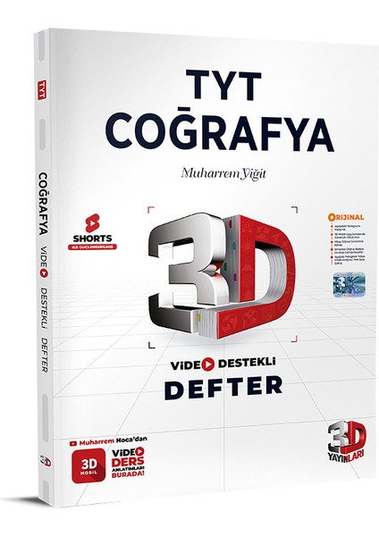TYT Video Destekli Coğrafya Defter – Soru Bankası Seti