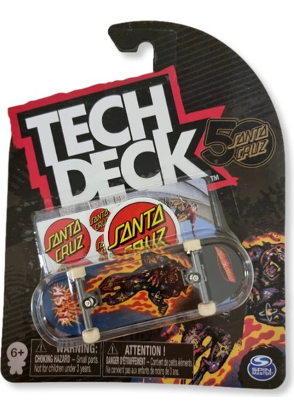 Tech Deck Parmak Kaykayı Tekli Paket 96 mm - Santa Cruz
