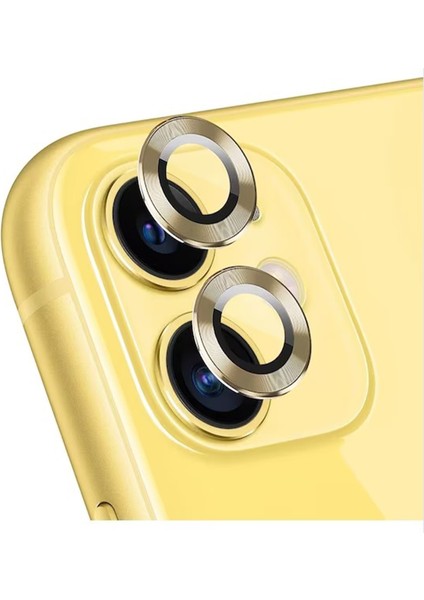 Apple iPhone 11 Uyumlu Alüminyum Seri Kamera Cam Koruyucu