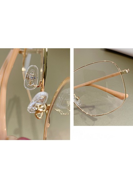 Mavi Işık Engelleme Oyun Gözlükleri UV400 Koruma Moda Tasarımcısı Metal Optik Bilgisayar Gözlük Parlama Önleyici Göz Yorgunluğu Erkekler KADINLAR-10012 (Yurt Dışından)