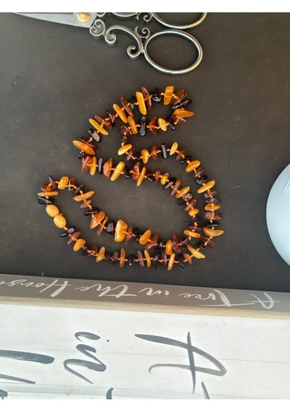 Yetişkin Damla Kehribar Kolye 45 cm modelleri