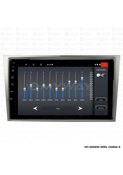 Opel Corsa E Android 12 Multimedya Carplay 4gb RAM+64GB HDD Navigasyon Ekran