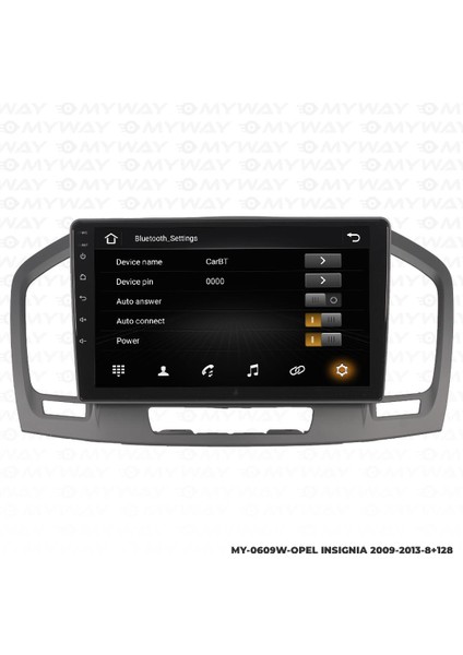 Opel Insignia Android 12 Multimedya Carplay 4gb RAM+64GB HDD 2009-2013 Navigasyon Ekran