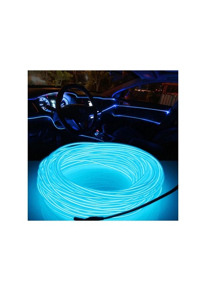 Araç Içi Neon Ledi Ip LED Torpido Ledi 5 Metre Neon LED C9 Mavi (1 Role)