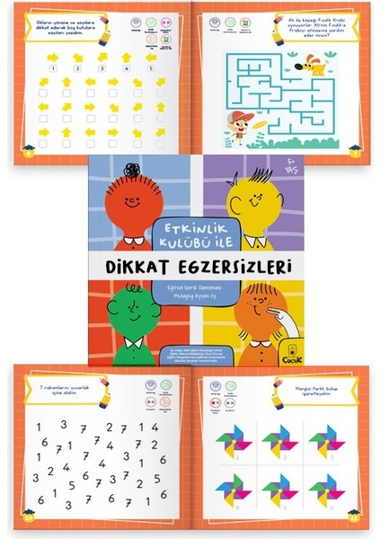 Etkinlik Kulübü İle Dikkat Egzersizleri - Okul Öncesi Çocuk Gelişimi Eğlenceli Etkinlik Kitabı fiyatları