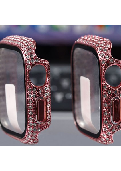 Apple Watch 2/3/4/5/6/7/8/se/nike 45MM Taşlı Kılıf Kasa ve Ekran Koruyucu 360 Tam Koruma Kapak (Gard 24) fırsatları