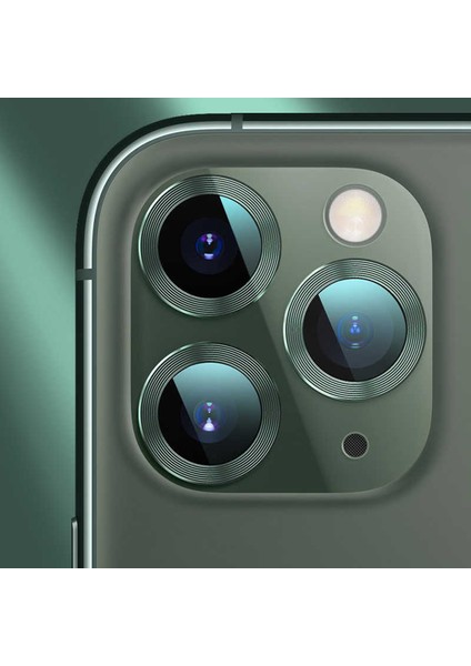 Apple iPhone 11 Pro Max Kamera Lens Koruyucu Kolay Takma Aparatlı (Cl-01)