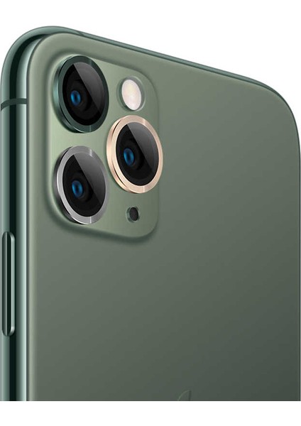 Apple iPhone 11 Pro Max Kamera Lens Koruyucu Kolay Takma Aparatlı (Cl-01)