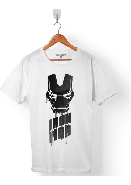 Iron Man Head Skull Kafa Emir Adam Erkek Tişört