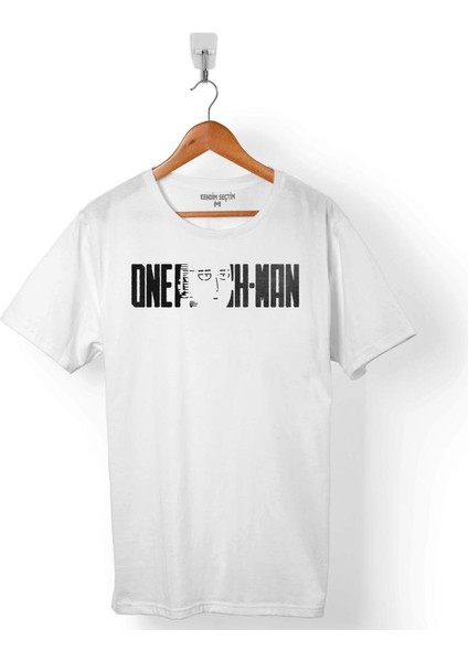 One Punch Man 10 Km Every Day Logo Erkek Tişört