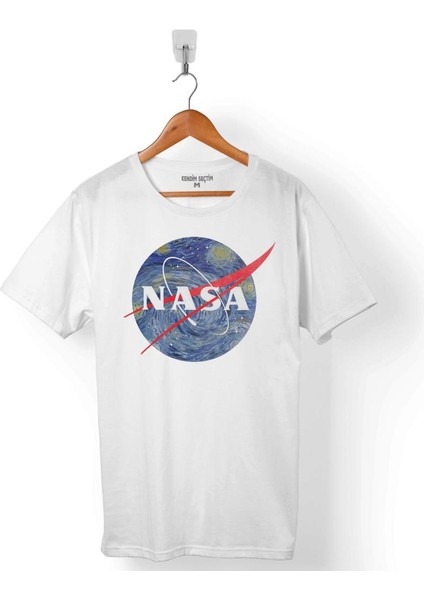 Nasa Uzay Cosmos Logolu Erkek Tişört