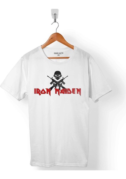 Iron Maıden Logo The Book Of Souls Erkek Tişört