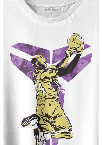 Beyaz T-Shirt Kobe Bryant Black Mamba Nba Basketball Baskılı Tshirt Tişört fiyatları