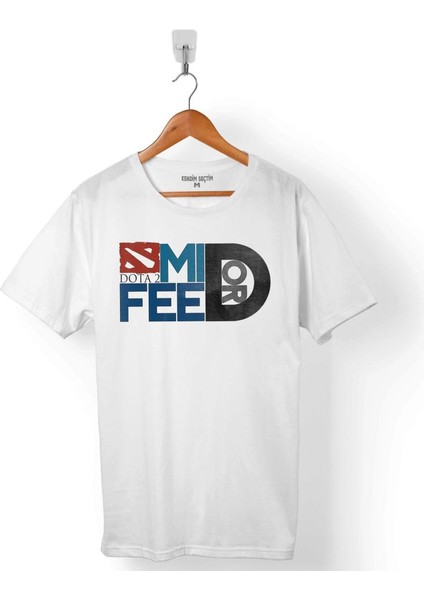 Mıd Or Feed Dota 2 Dota2 Logo Erkek Tişört