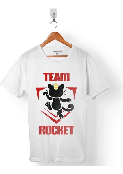 Pokemon Team Rocket Logo Roket Takımı Erkek Tişört