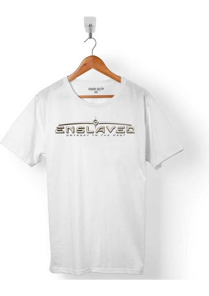Enslaved Logo Progresıf Metal Erkek Tişört