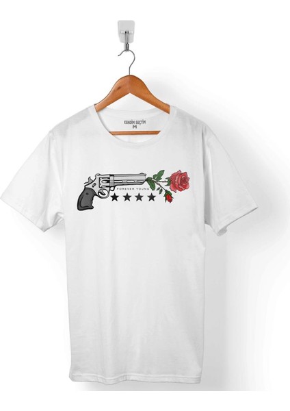 Guns N And Roses Gun Gül ve Kan Erkek Tişört