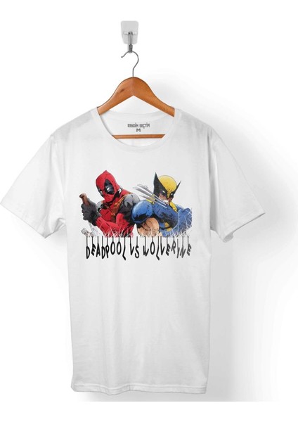 Marvel Deadpool Vs And Wolverıne Erkek Tişört