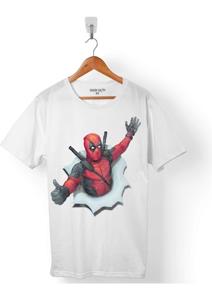 Deadpool 1 2 3 Logo Erkek Tişört