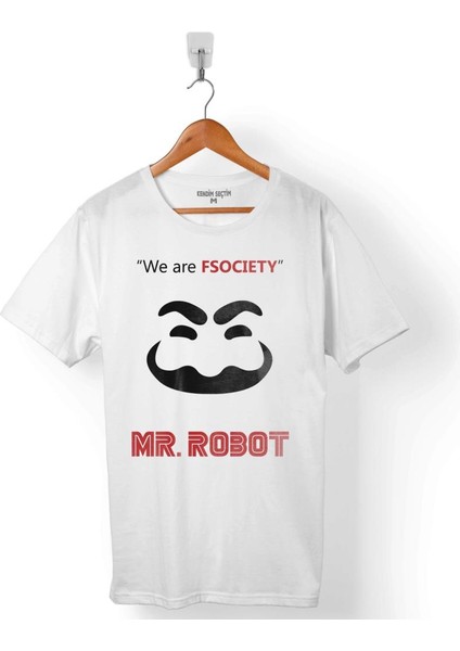 Mr. Mr Robot Who Is Fsocıety Ben Robot Erkek Tişört