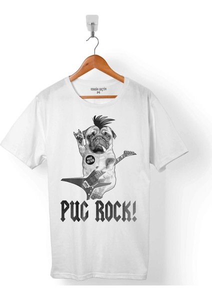 Pug Rock Pugs Dead Metal Musıc Köpek Erkek Tişört