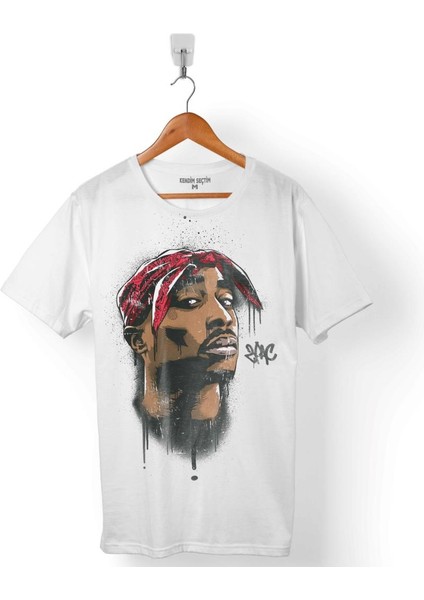 2pac Tupac Shakur Makavelı Cartoon Atwork Hip Hop Erkek Tişört