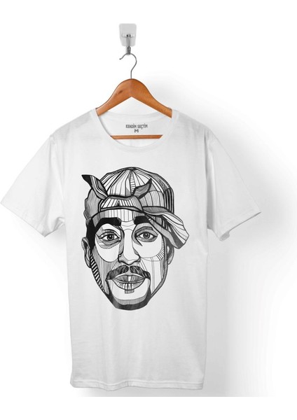 2pac Tupac Shakur Makavelı Cartoon Atwork Hip Hop Erkek Tişört