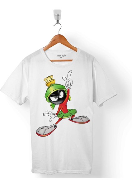 Marvın The Martıan Marslı Marvin Logo 2 Erkek Tişört