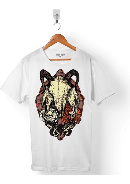 Skulls Skeletons Kuru Kafa Satanist Ceset Erkek Tişört