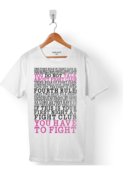 The Rules Of Fıght Club Dövüş Kulübü Kuralları Erkek Tişört