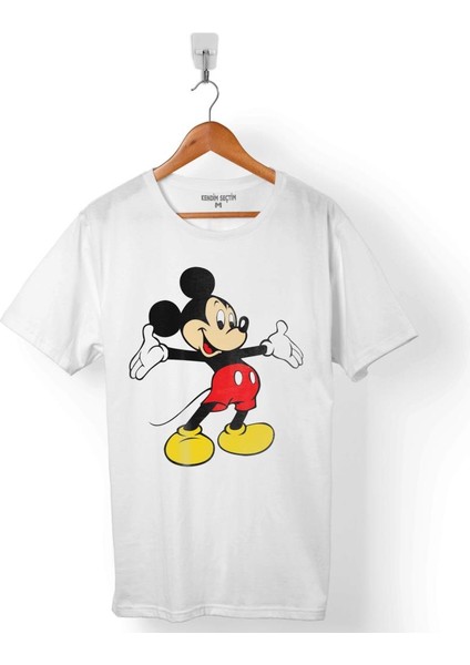 Mıckey Mouse Logo Hapishane Erkek Tişört
